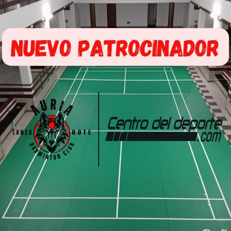 Centro del Deporte nuevo sponsor del Auria Badminton Club