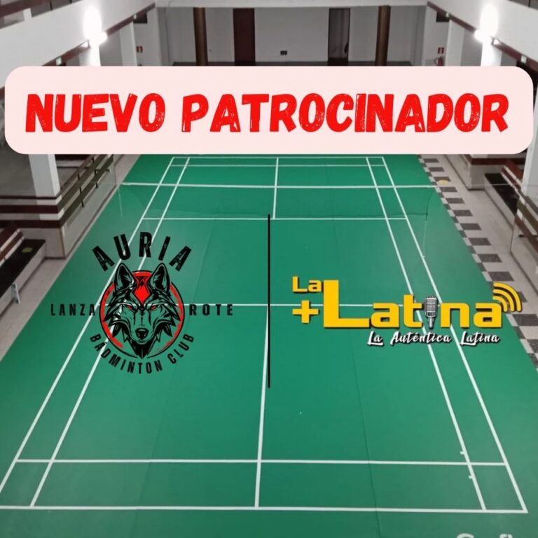 Auria Bádminton Club da la bienvenida a Radio La Más Latina como nuevo patrocinador