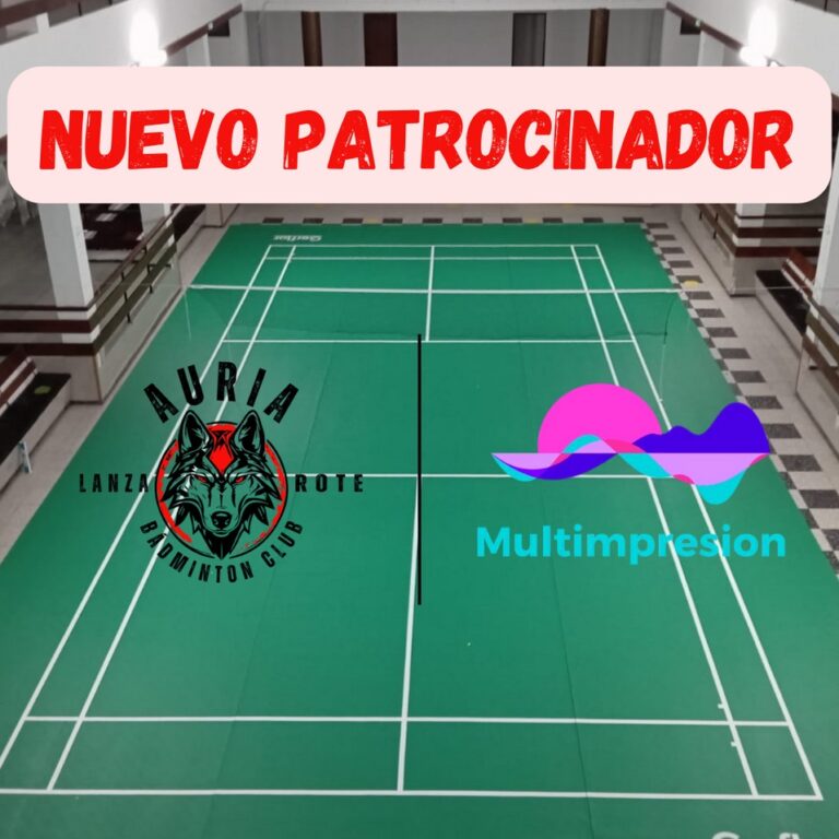 Multimpresion Lanzarote nuevo patrocinador del Auria Badminton Club