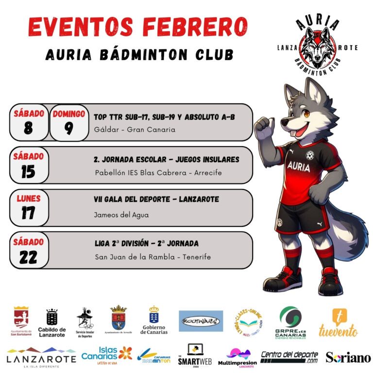 El Auria afronta un mes de febrero cargado de competiciones y eventos