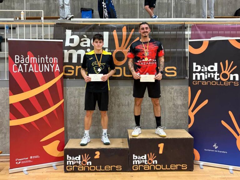 El Auria Bádminton se trae cuatro medallas de Granollers en la última competición del año