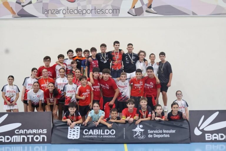 El Auria Bádminton Club conquista doce medallas en el Máster N5 Arrecife