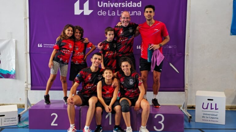 Seis componentes del Auria Bádminton Club disputan el Máster y TOP TTR La Laguna